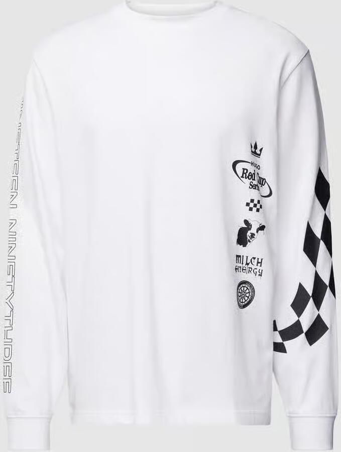 HUGO Sweatshirt met motiefprint model 'Dasino' - Foto 2