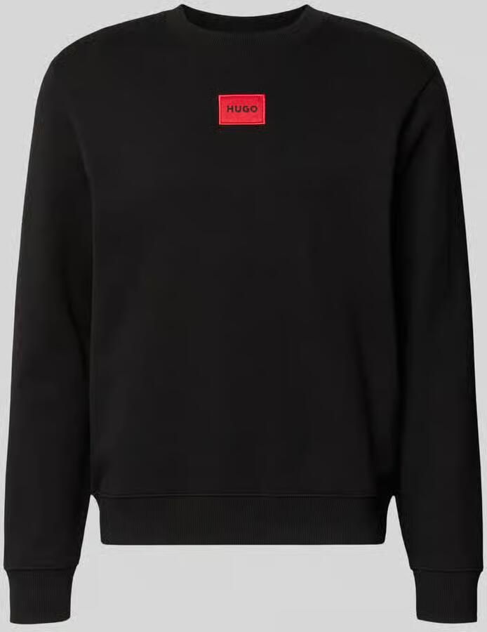 Hugo Boss Casual French Terry Sweatshirt Black Heren - Foto 3