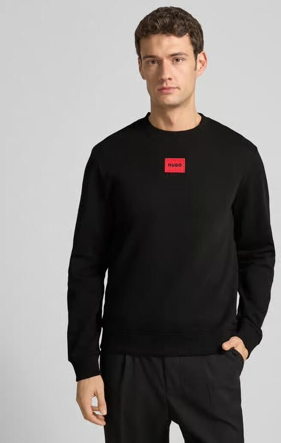 Hugo Boss Casual French Terry Sweatshirt Black Heren - Foto 6