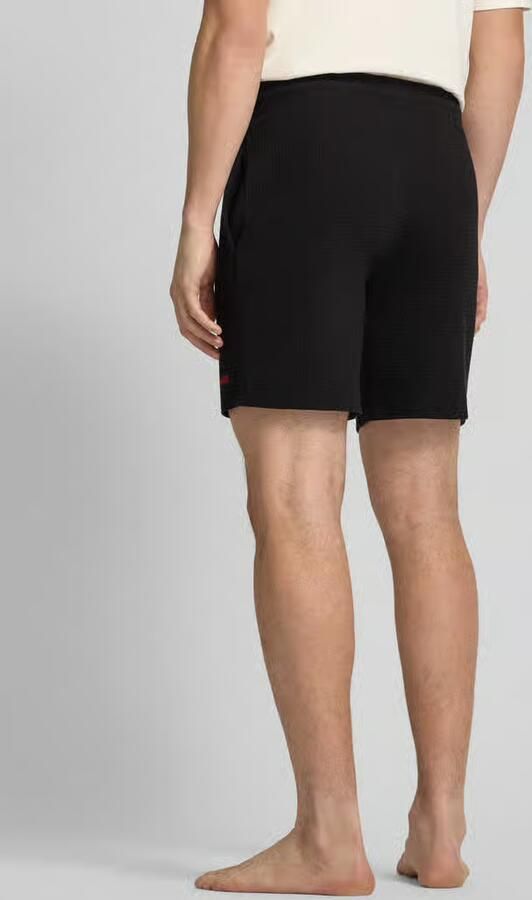 HUGO Regular fit sweatshorts met structuurmotief model 'Austin' - Foto 17