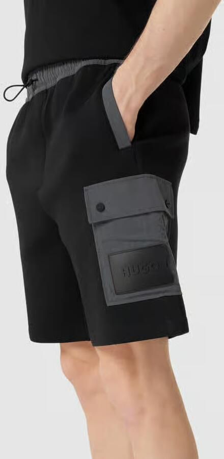 HUGO Sweatshorts met labelpatch model 'Dowen'