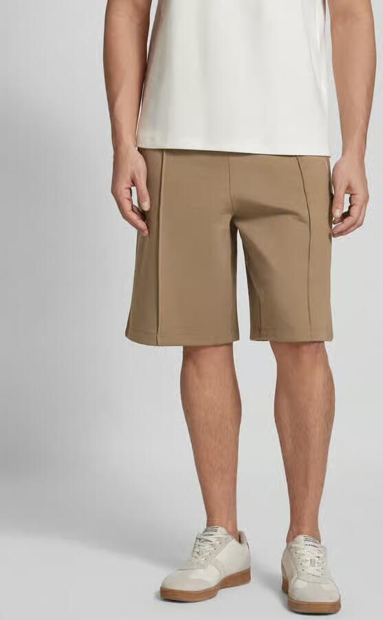 HUGO Sweatshorts met labelprint model 'Dilmos' - Foto 4