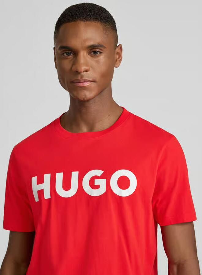HUGO T-shirt met labelopschrift model 'DULIVIO' - Foto 2