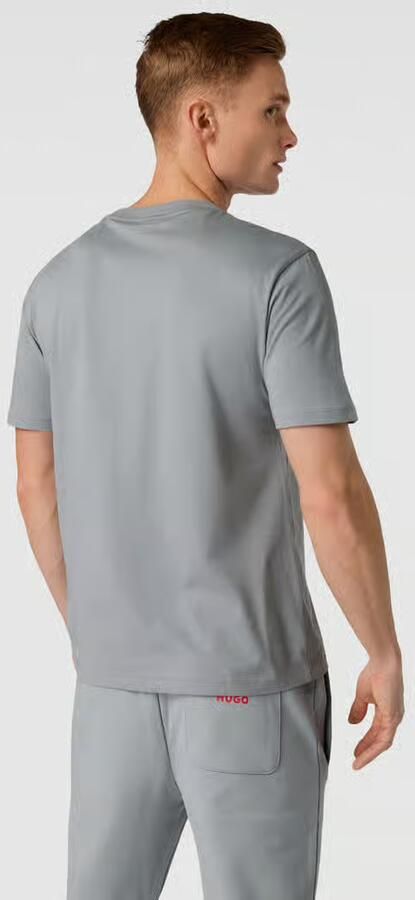 HUGO T-shirt met labelprint model 'Danda'
