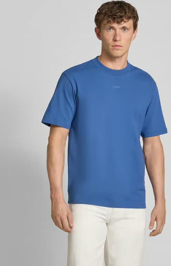 HUGO T-shirt met labelprint model 'Dapolino' - Foto 3