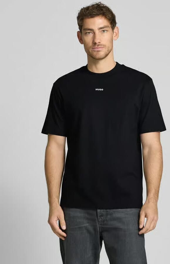 HUGO T-shirt met normaal model en labelprint - Foto 4