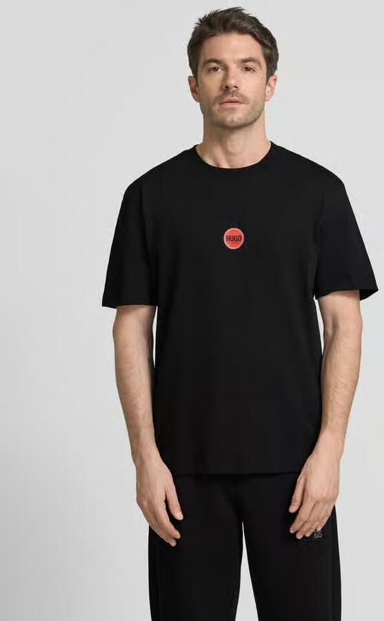 HUGO T-shirt met labelprint model 'Derdcho' - Foto 2