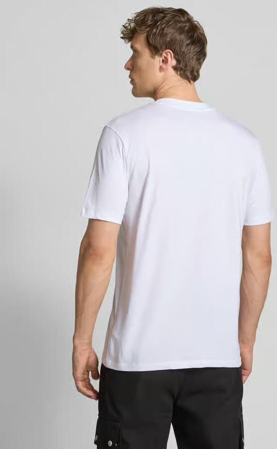HUGO T-shirt met labelprint model 'Deterni'
