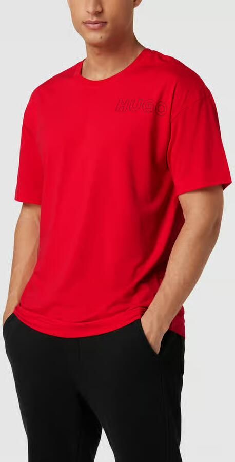 HUGO T-shirt met labelprint model 'Unite' - Foto 2