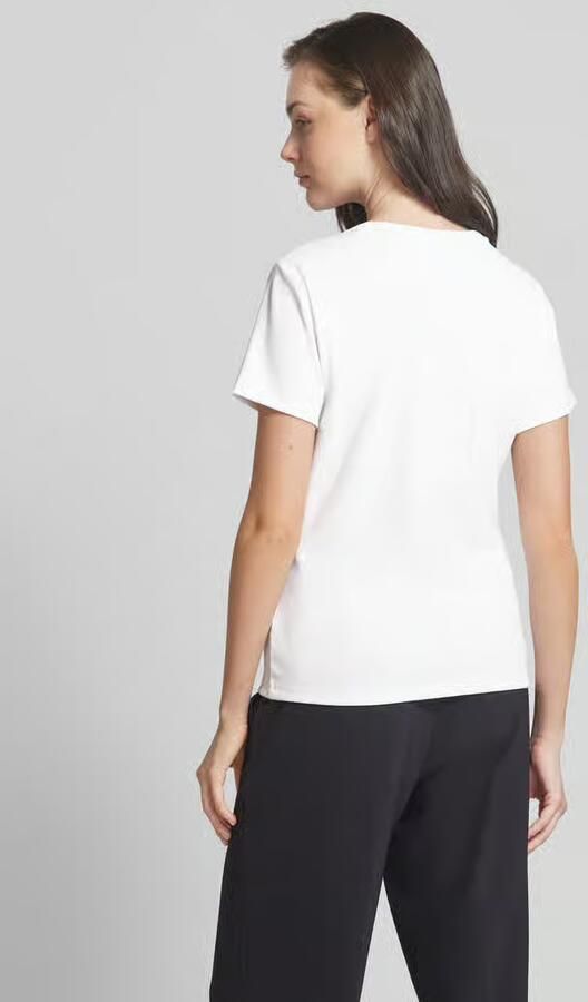 HUGO T-shirt met labelstitching model 'Deloris'