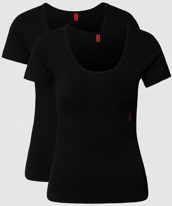HUGO T-shirt met ronde hals in een set van 2 stuks