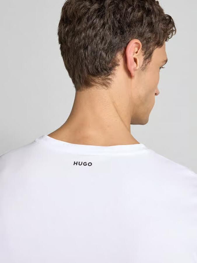 HUGO T-shirt met logoprint in een set van 2 stuks model ' -Round' - Foto 2