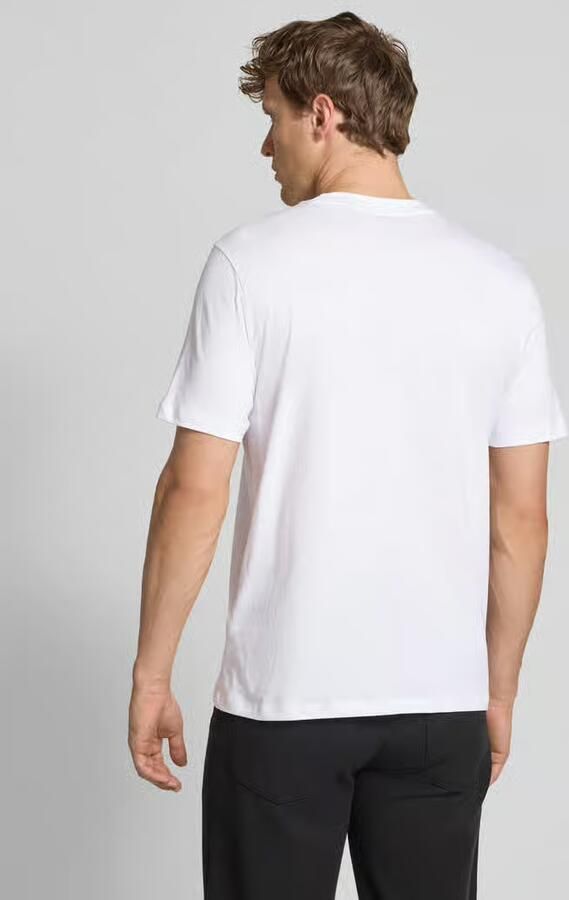 HUGO T-shirt met motief- en labelprint model 'Dobero'