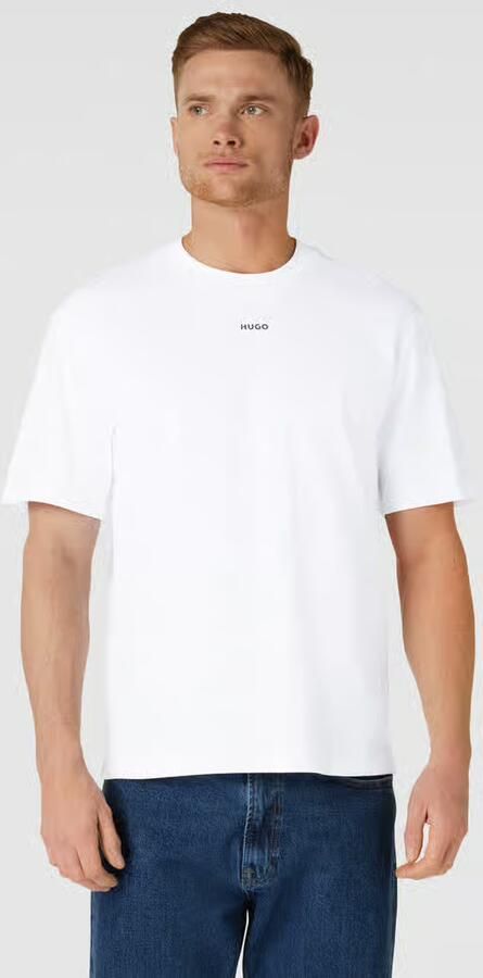 HUGO T-shirt met normaal model en labelprint - Foto 2
