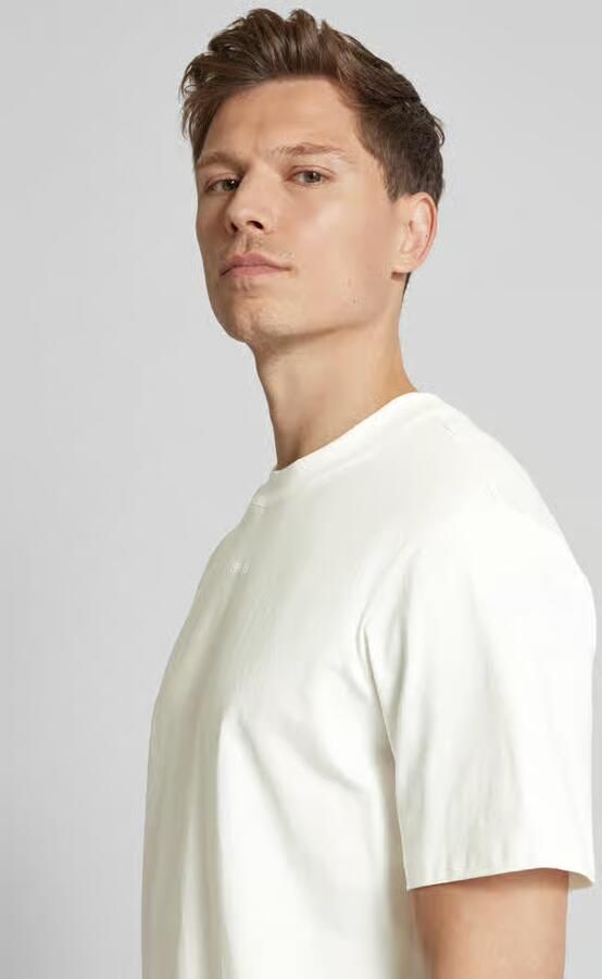 HUGO Heren Polo's & T-shirts Dapolino 10248326 Gebroken Wit