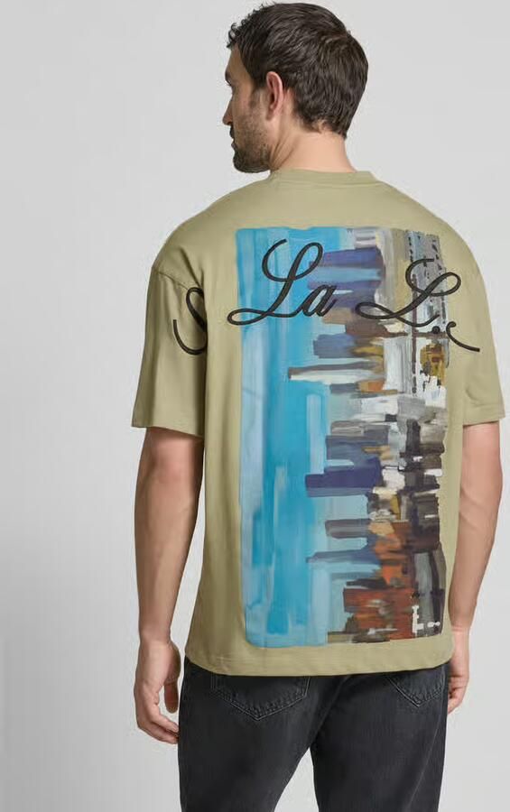HUGO T-shirt met ronde hals model 'Duwrite'