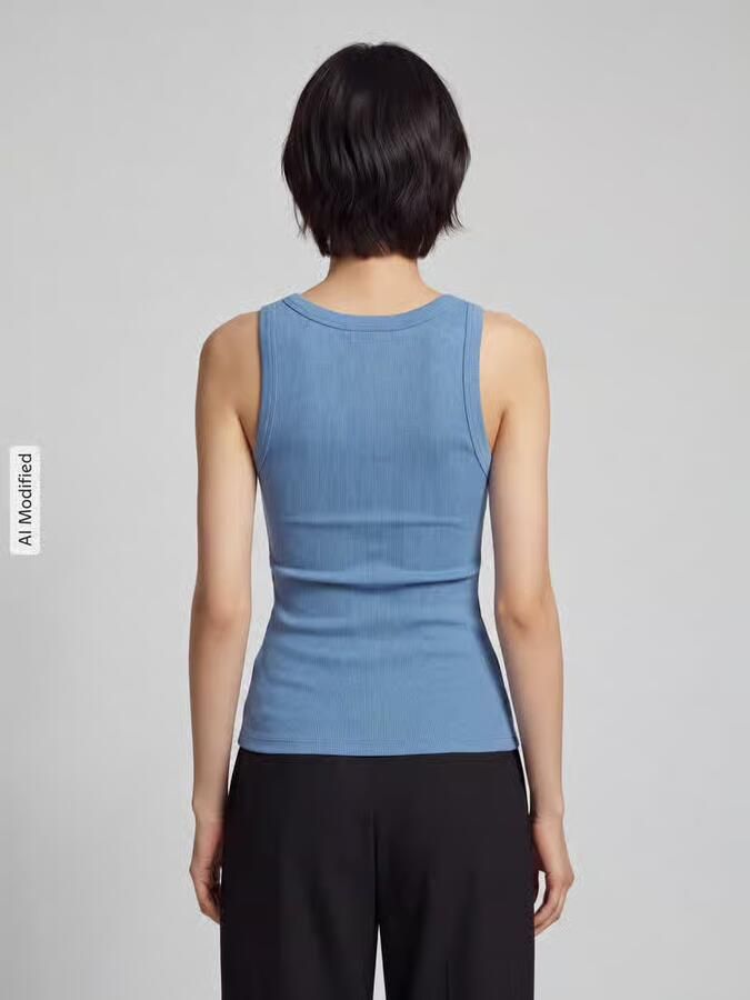 HUGO Tanktop met gestikt logo model 'Datamia' - Foto 3