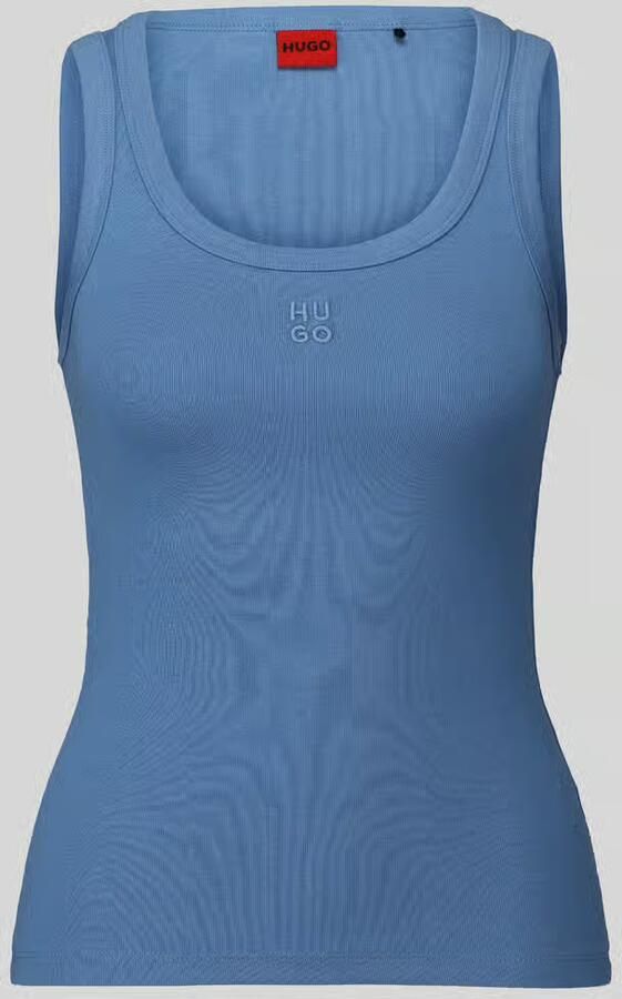 HUGO Tanktop met gestikt logo model 'Datamia'