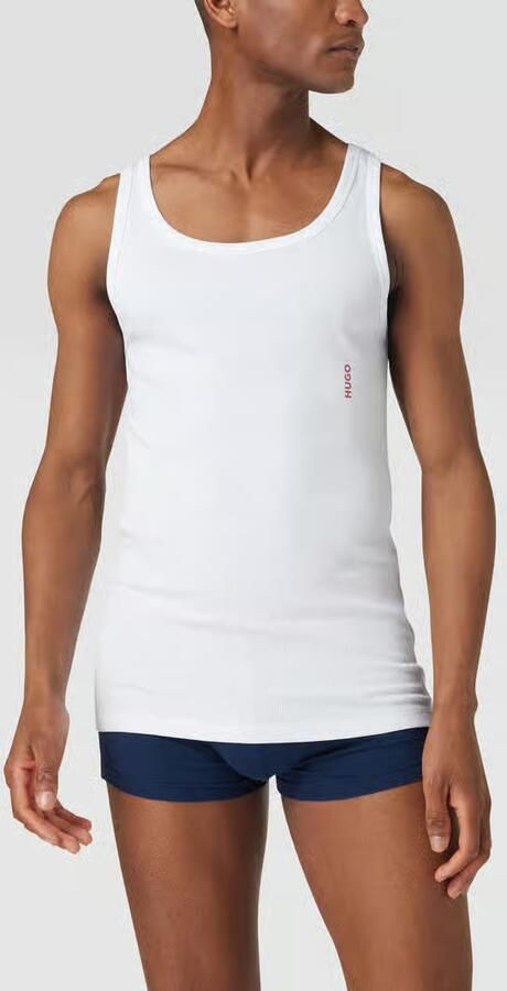 HUGO Tanktop met labelprint in een set van 2 stuks - Foto 2