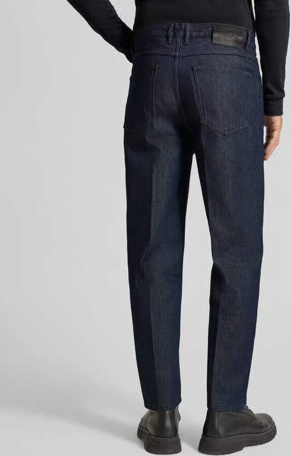 HUGO Tapered fit jeans van puur katoen model '