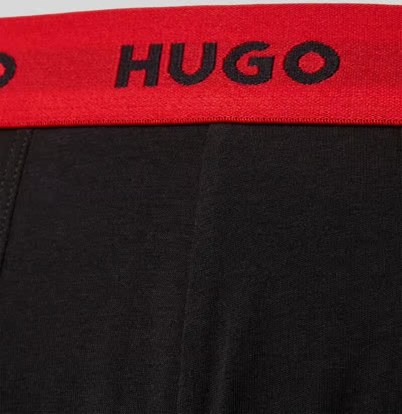 HUGO Trunks met elastische label in band in set van 3 model 'BOXER BRIEF' - Foto 2