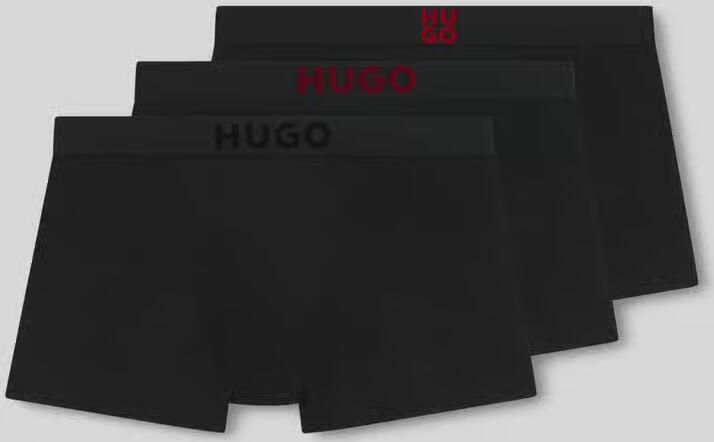 HUGO Trunks met logo in band