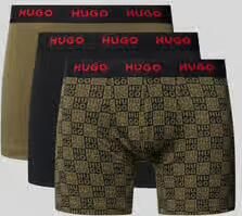 HUGO Trunks van katoenmix in een set van 3