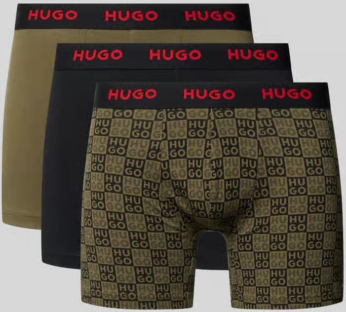 HUGO Trunks van katoenmix in een set van 3 - Foto 2