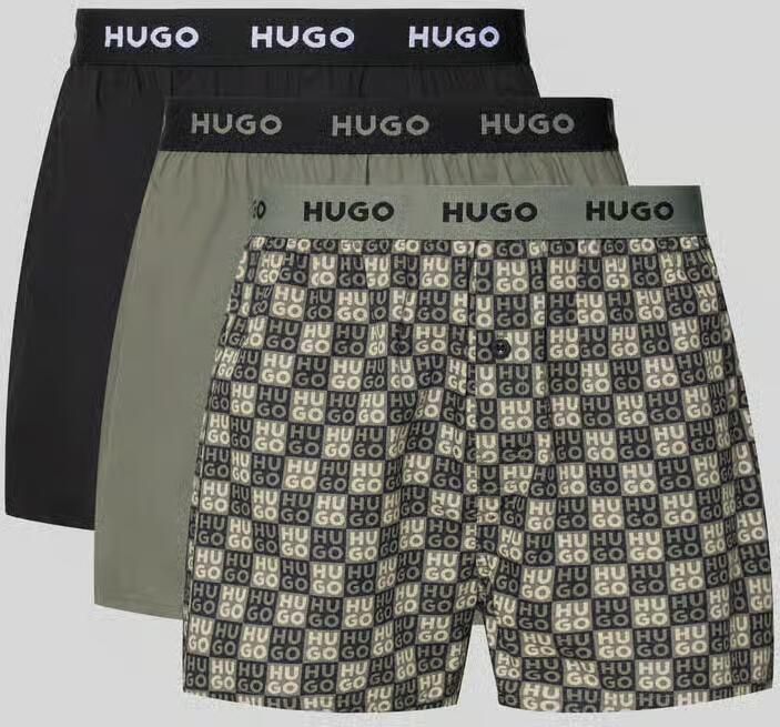 HUGO Trunks van puur katoen in set van 3 - Foto 2