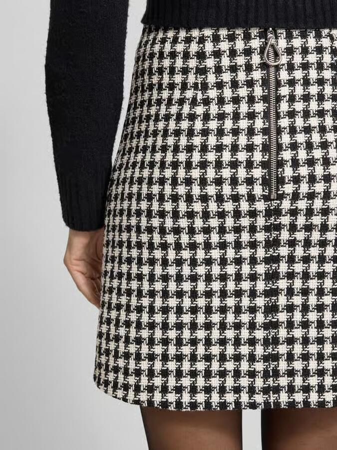 HUGO Uitlopende minirok met all-over motief model 'ROMESA' - Foto 2