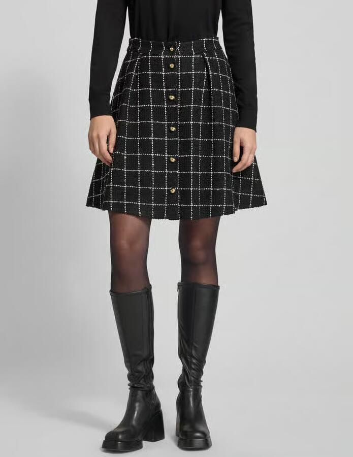 HUGO Uitlopende minirok met viscose model 'RIKLA-1' - Foto 2