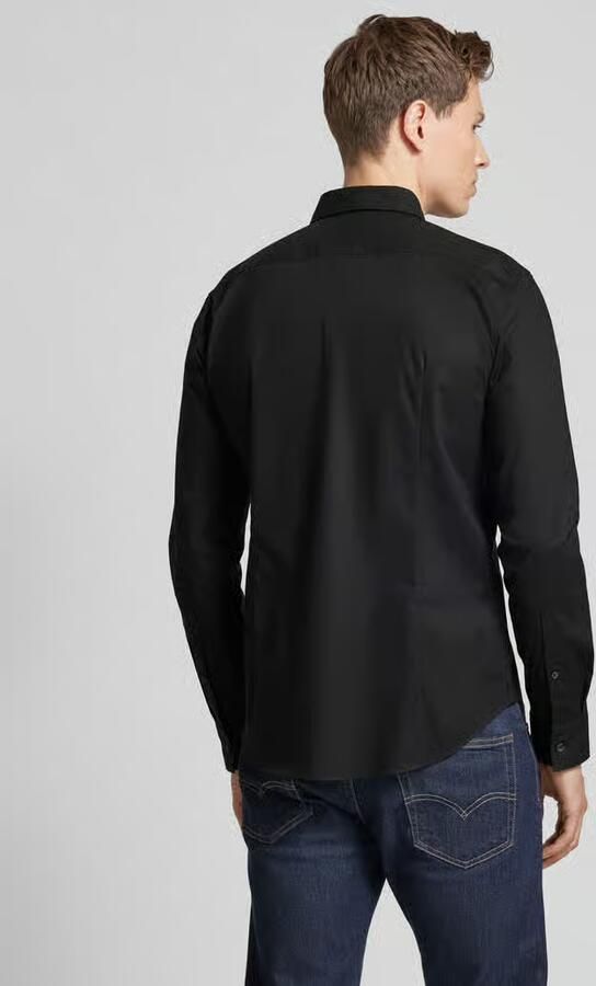 Hugo Boss Gedefinieerde Pasvorm Zwarte Overhemd Black Heren - Foto 6
