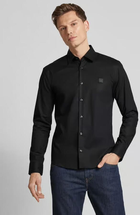 Hugo Boss Gedefinieerde Pasvorm Zwarte Overhemd Black Heren - Foto 5