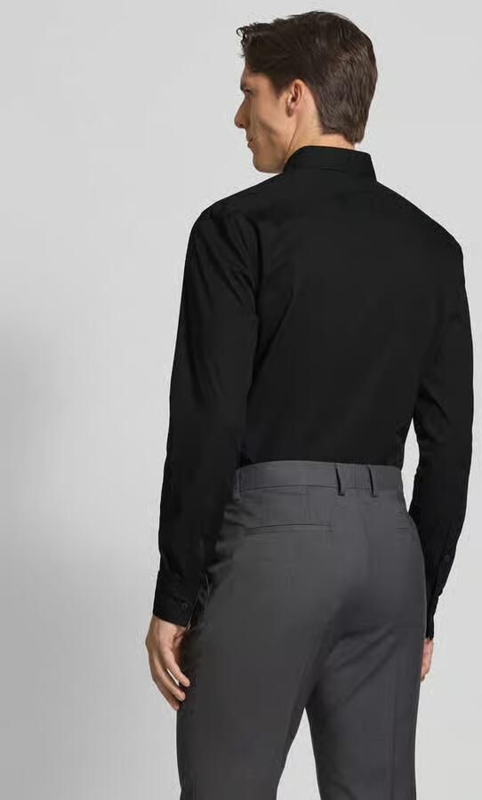 Hugo Boss Gedefinieerde Pasvorm Zwarte Overhemd Black Heren - Foto 7