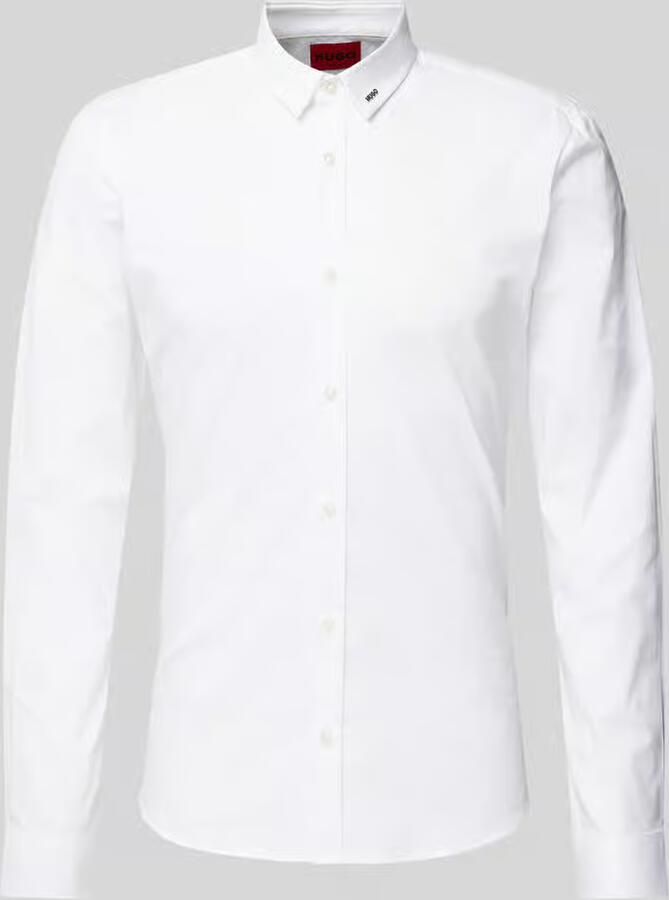 HUGO Extra slim fit vrijetijdsoverhemd met labelpatch model 'Ero' - Foto 2