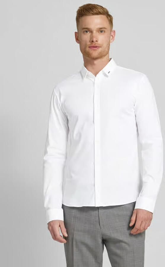 HUGO Extra slim fit vrijetijdsoverhemd met labelpatch model 'Ero' - Foto 4