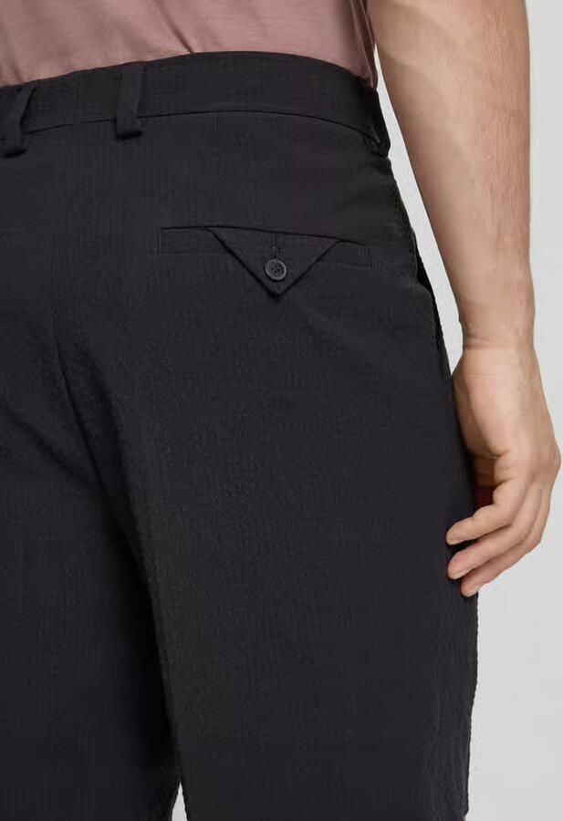 HUGO wide fit chino short van katoenmix