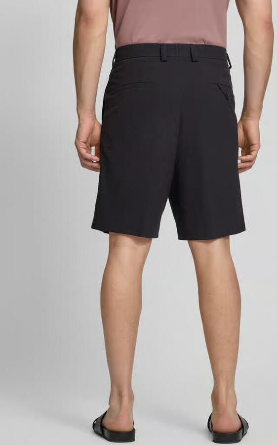 HUGO wide fit chino short van katoenmix