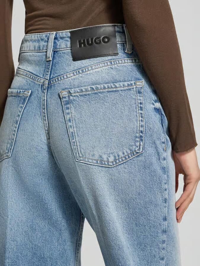 HUGO Wide leg jeans van katoenmix model '937_14'