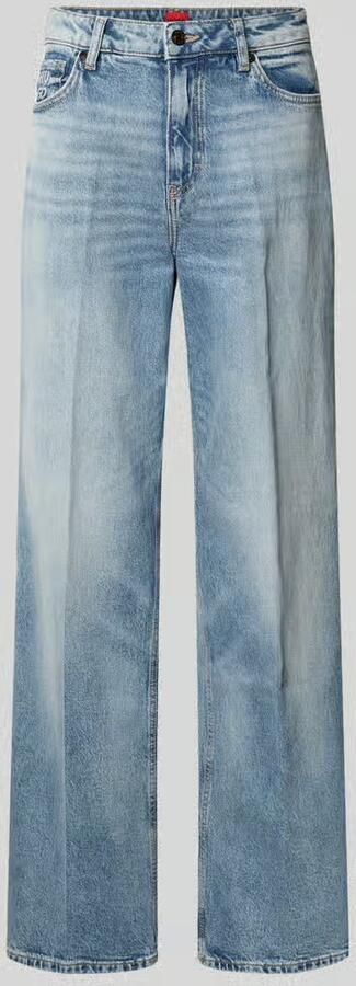 HUGO Wide leg jeans van katoenmix model '937_14' - Foto 2