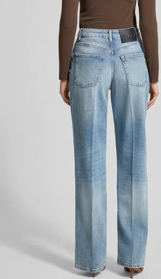 HUGO Wide leg jeans van katoenmix model '937_14'