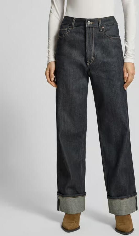 HUGO Wide leg jeans van katoenmix model 'GEABENA' - Foto 2