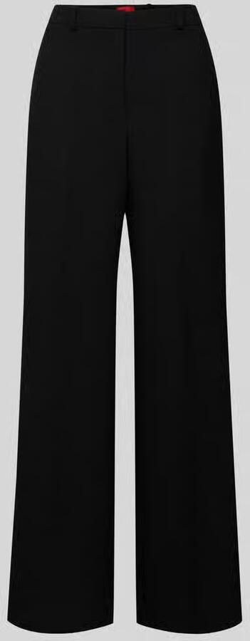 HUGO Wide leg pantalon met viscose model 'HASMINA'