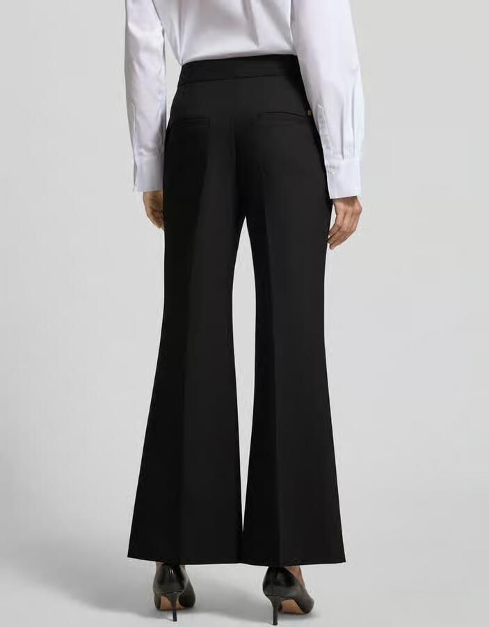 HUGO Wide leg stoffen broek met viscose model 'HAMAIA'