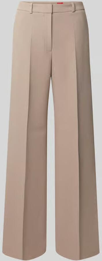 HUGO Wide leg stoffen broek met viscose model 'HASMINA' - Foto 2