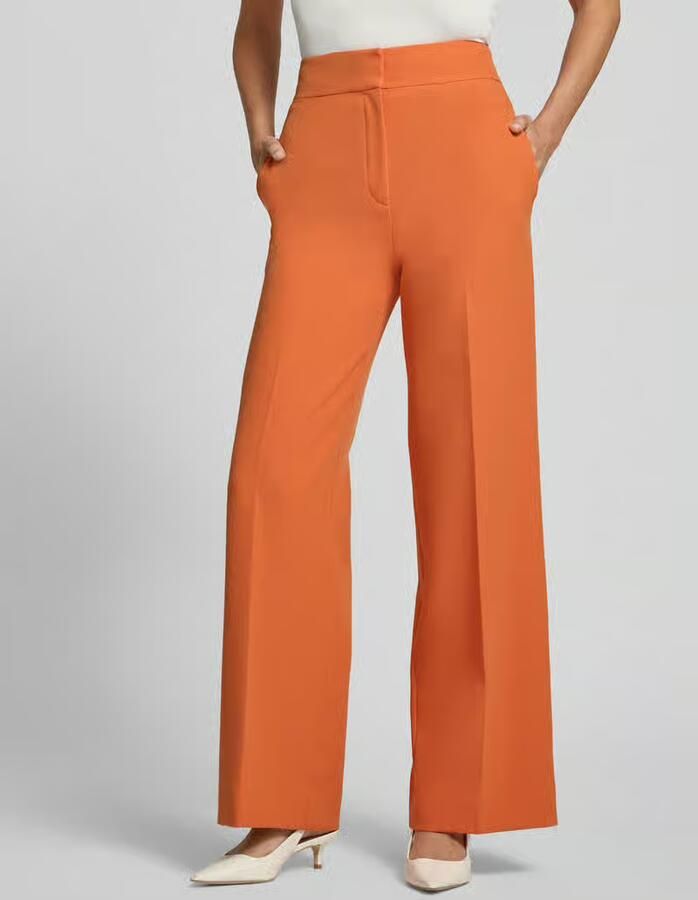 HUGO wide leg wijdte broek met riemlusjes model 'HIMIA-1' - Foto 2