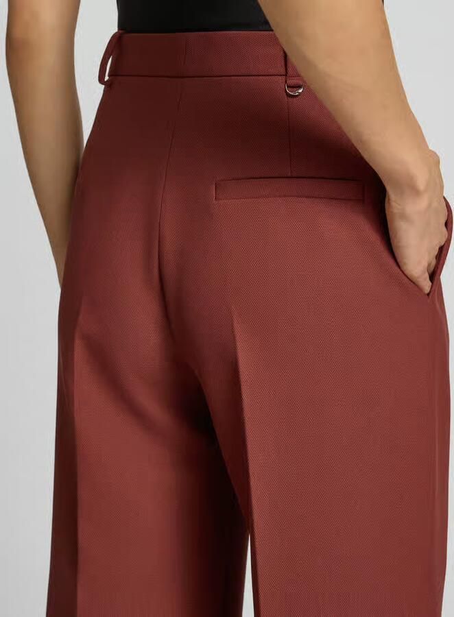 HUGO Wijd vallende broek met viscose model 'Hasmina'