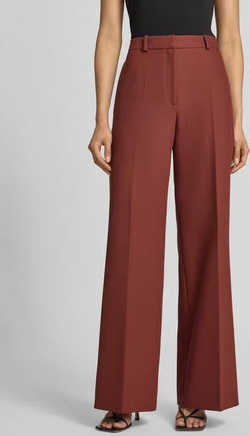 HUGO Wijd vallende broek met viscose model 'Hasmina' - Foto 3