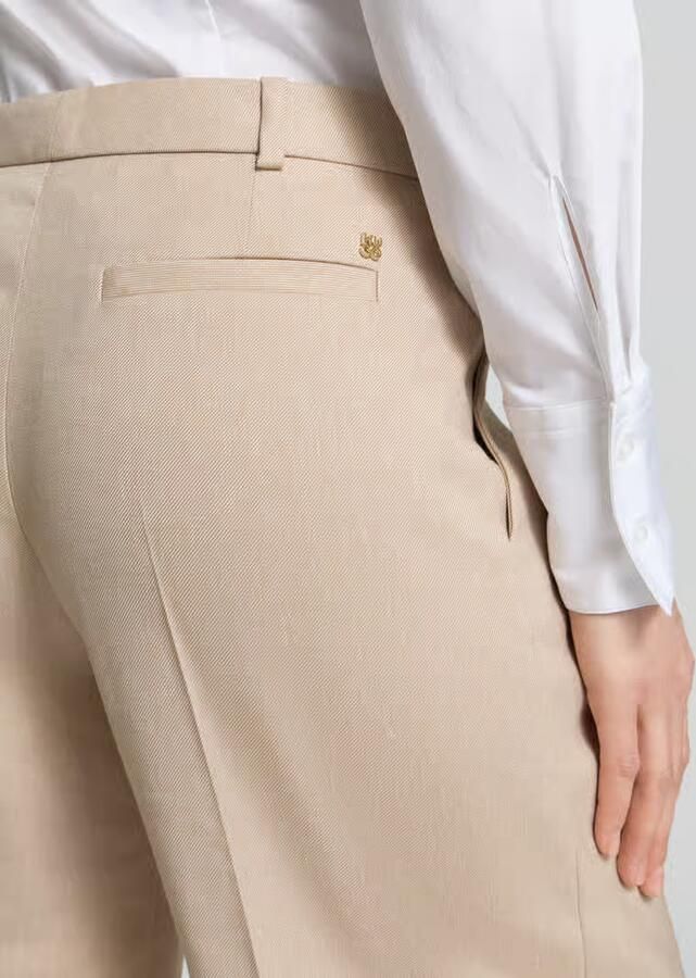 HUGO Wijde broek van viscosemix model 'HALATI'