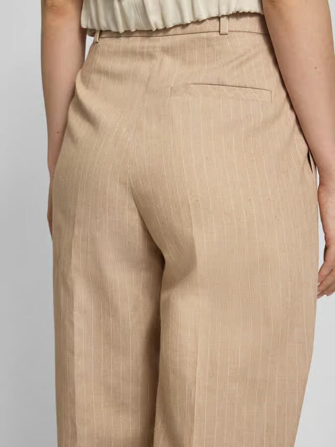 HUGO wijdte broek katoenmix met linnen aandeel model 'HENESA'